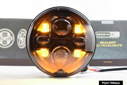 Morimoto Sealed7 2.0 LED headlights, 7" round