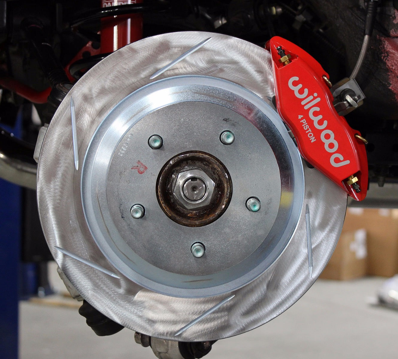 Slotted rear rotors for NC Little Big Brake Kit